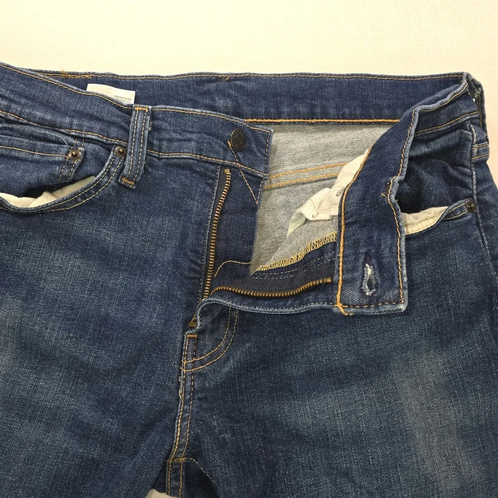 Levis 511 Slim Fit Mens Jeans Blue Denim 34x32 Medium Wash Stretch‎ 04511-1151